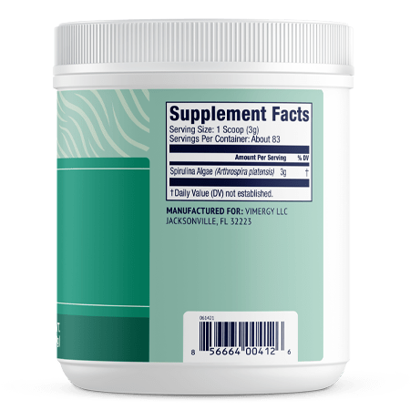 Vimergy spirulina powder facts , Kwaliteit en puurheid gegarandeerd