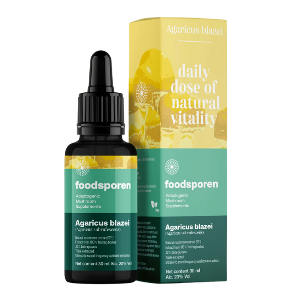 Agaricus Blazei Extract van Foodsporen kopen? Morgen is Nu