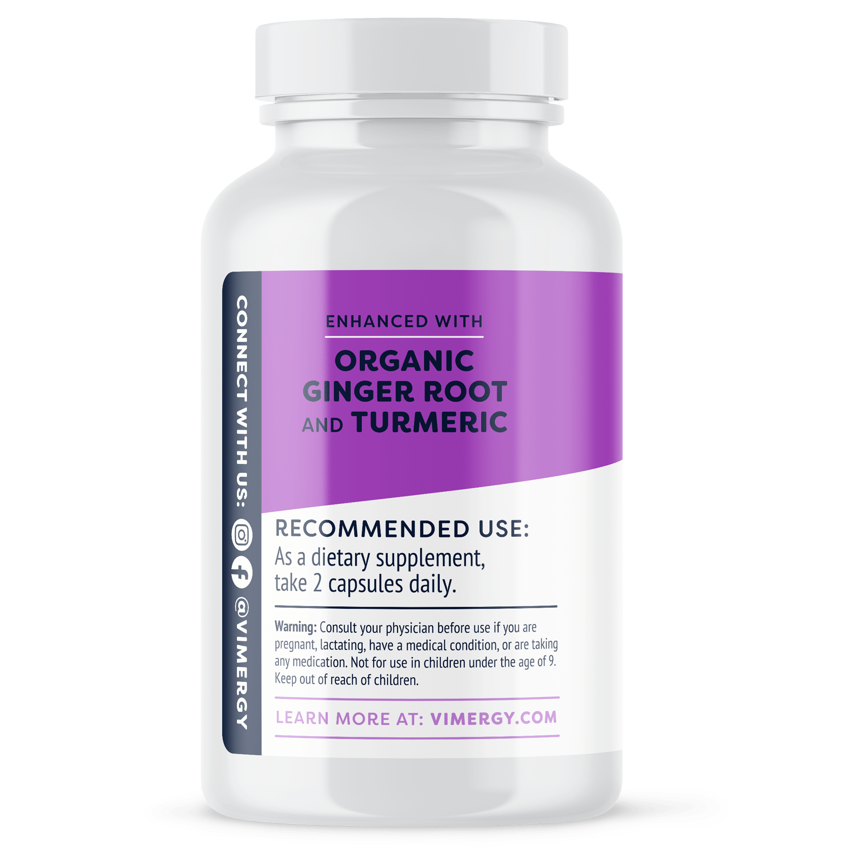 Magnesium glycinaat vimergy 180 left  , Met zorg samengesteld