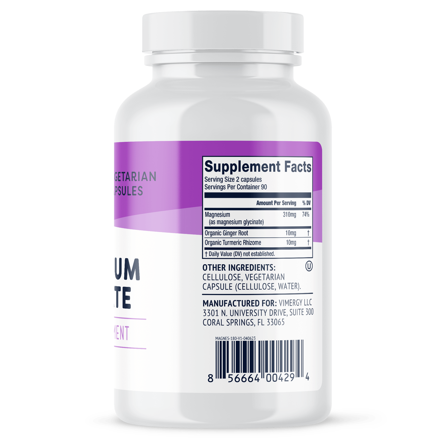 Magnesium glycinaat vimergy 180 right  , Met zorg samengesteld