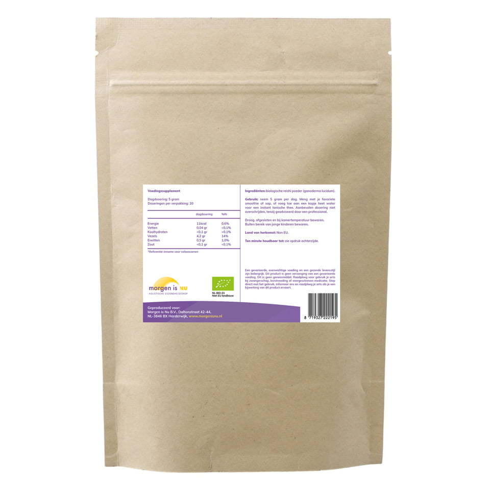 Reishipoeder morgenisnu achter , Kwaliteit en puurheid gegarandeerd