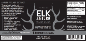 Surthrival elk antler silver morgenisnu label  76605 , Duurzaam en zorgvuldig uitgekozen