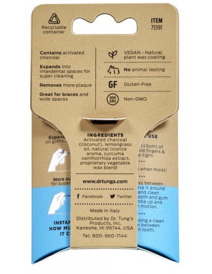 Activated charcoal floss 2pk 2 , Hoogwaardige natuurlijke producten