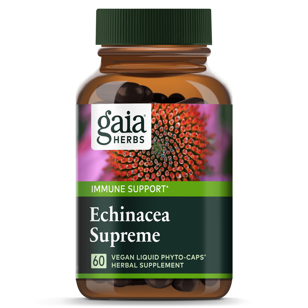 Gaia herbs echinacea supreme 60bottle , Met zorg samengesteld