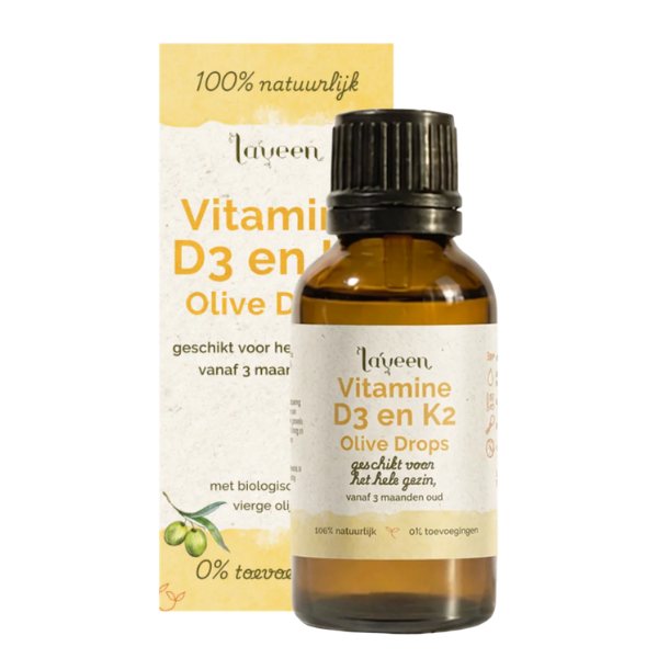 Olive Drops Vitamine D3K2 - Laveen - Morgen is Nu