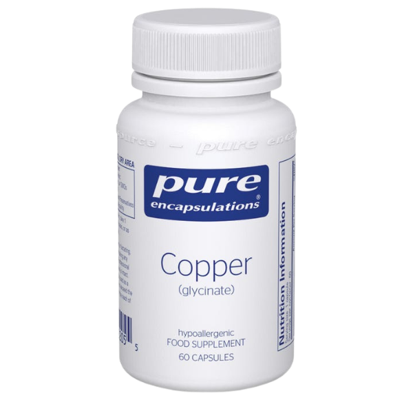Copper Glycinate 60 caps - Pure Encapsulations - Morgen is Nu
