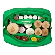 Puffer dopp bag living libations groen binnenkant , Kwaliteit en puurheid gegarandeerd