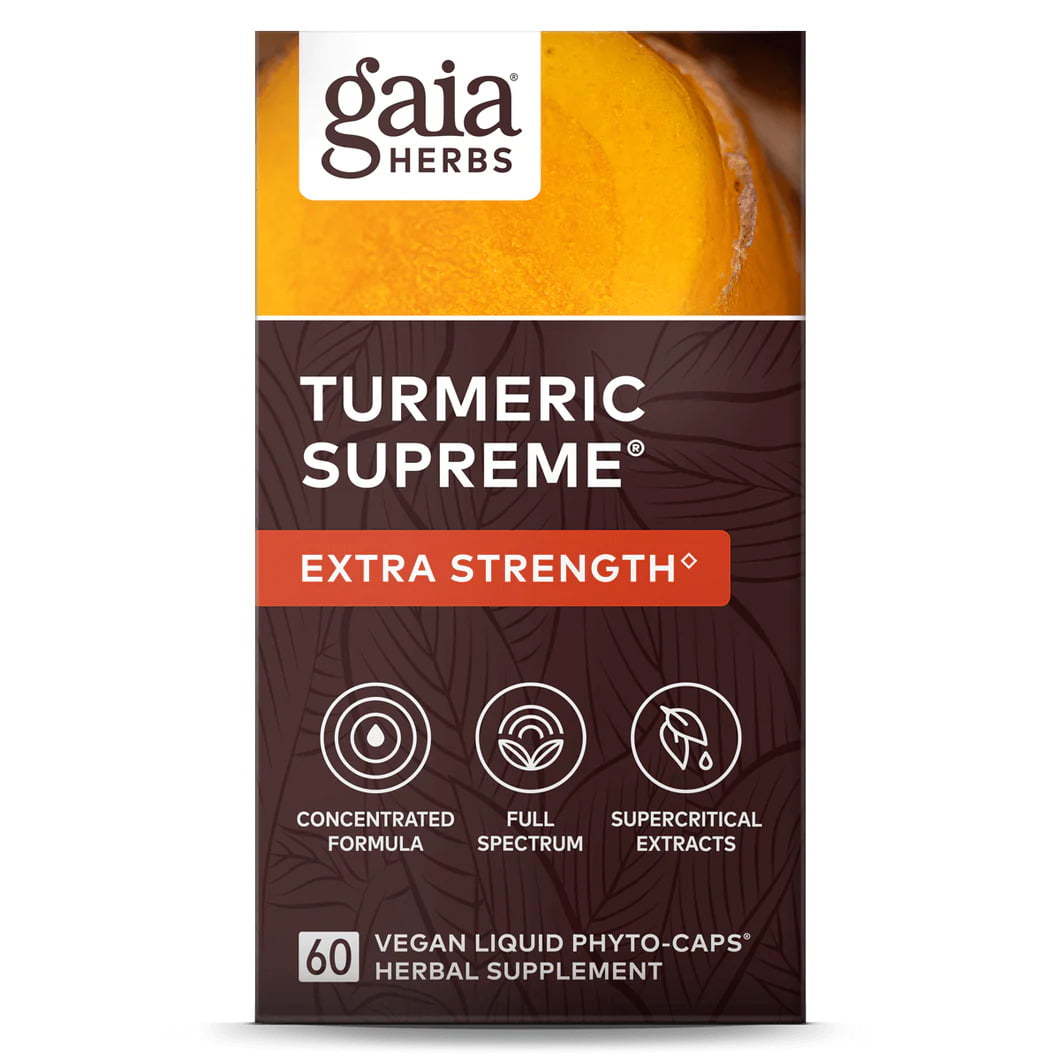 Turmeric supreme extra strength front 60capsules gaia herbs , Zorgvuldig geselecteerd bij Morgen is Nu