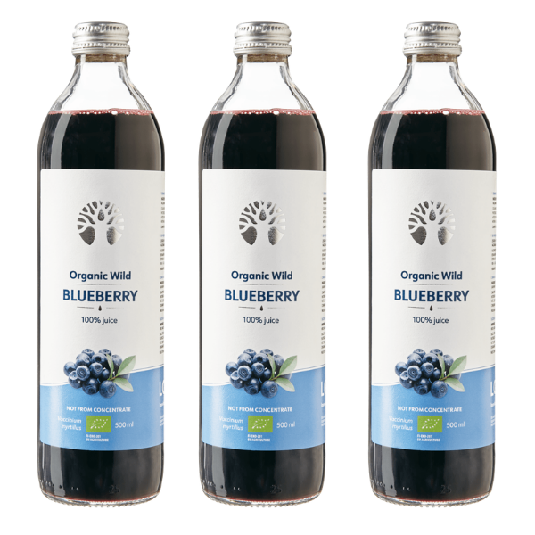 Bio Wild Blueberry Juice Bundel - 3x - LOOV - Morgen is Nu