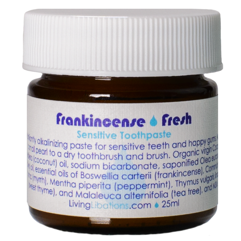 Frankincense fresh toothpaste 25ml living libations  , Ontdek de kracht van pure ingredi?nten