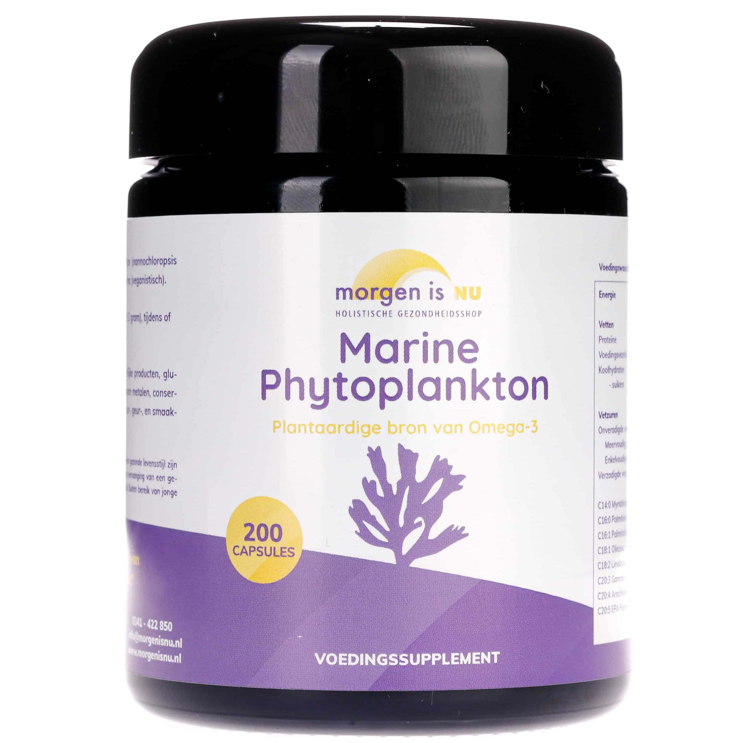 Marine phytoplankton 200caps morgenisnu  , Natuurlijke kwaliteit bij Morgen is Nu