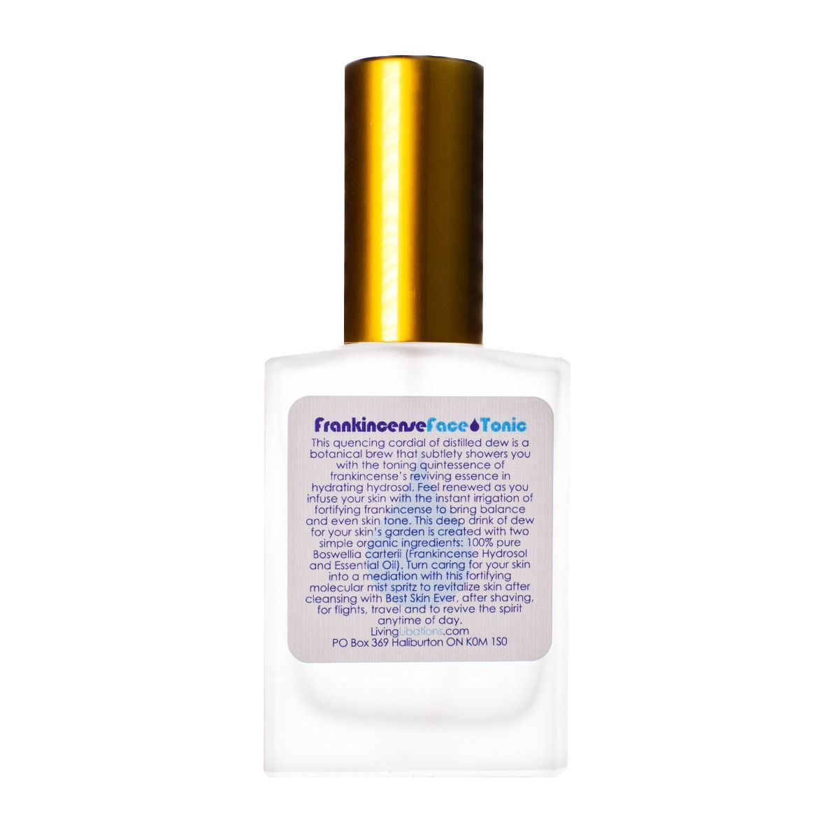 living libations frankincense face tonic (30ml)