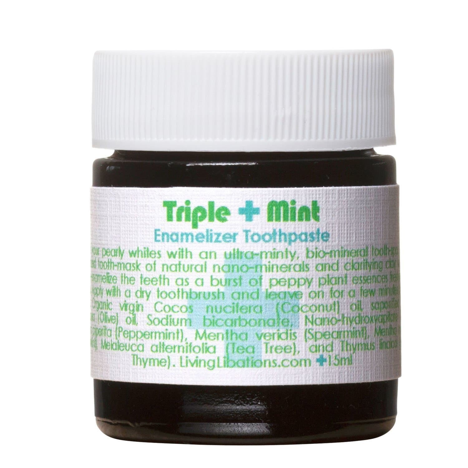 Living Libations Triple Mint toothpaste 15ml Living Libations Triple Mint toothpaste 15ml