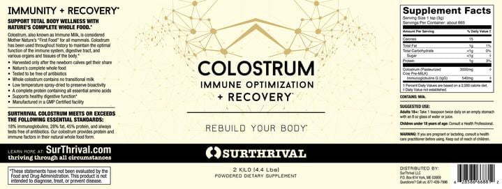 Surthrival colostrum 2kilo 2017 rev02 r3 ol 720x , Duurzaam en zorgvuldig uitgekozen