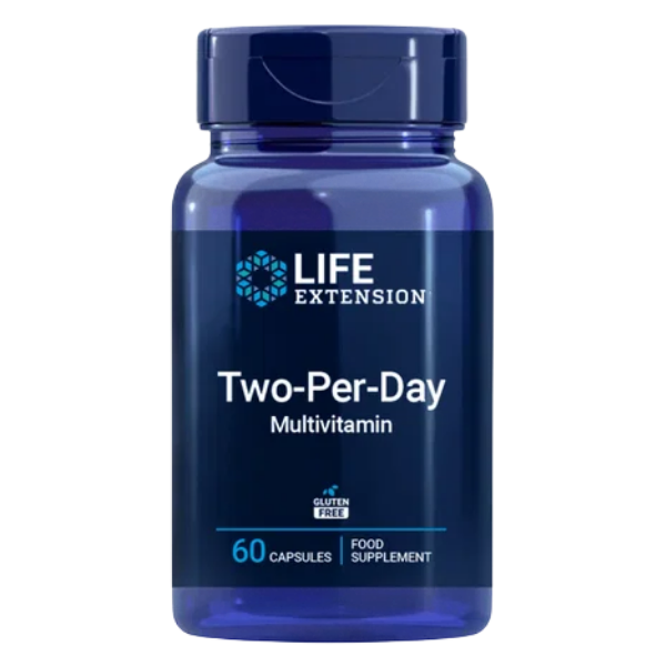 Two Per Day Multivitamin - 60 caps - Life Extension - Morgen is Nu