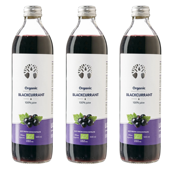 Bio Blackcurrant Juice Bundel - 3x - LOOV - Morgen is Nu
