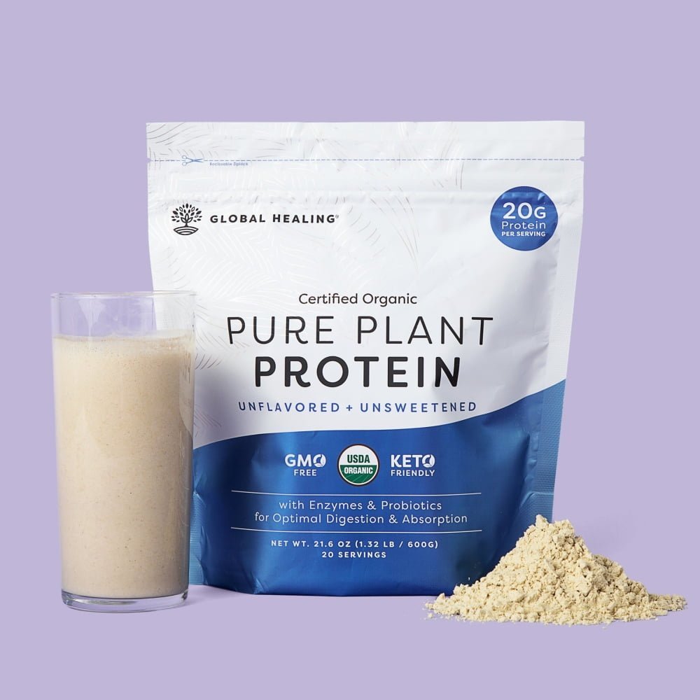 Global healing pure plant protein shake , Puur & zorgvuldig gekozen
