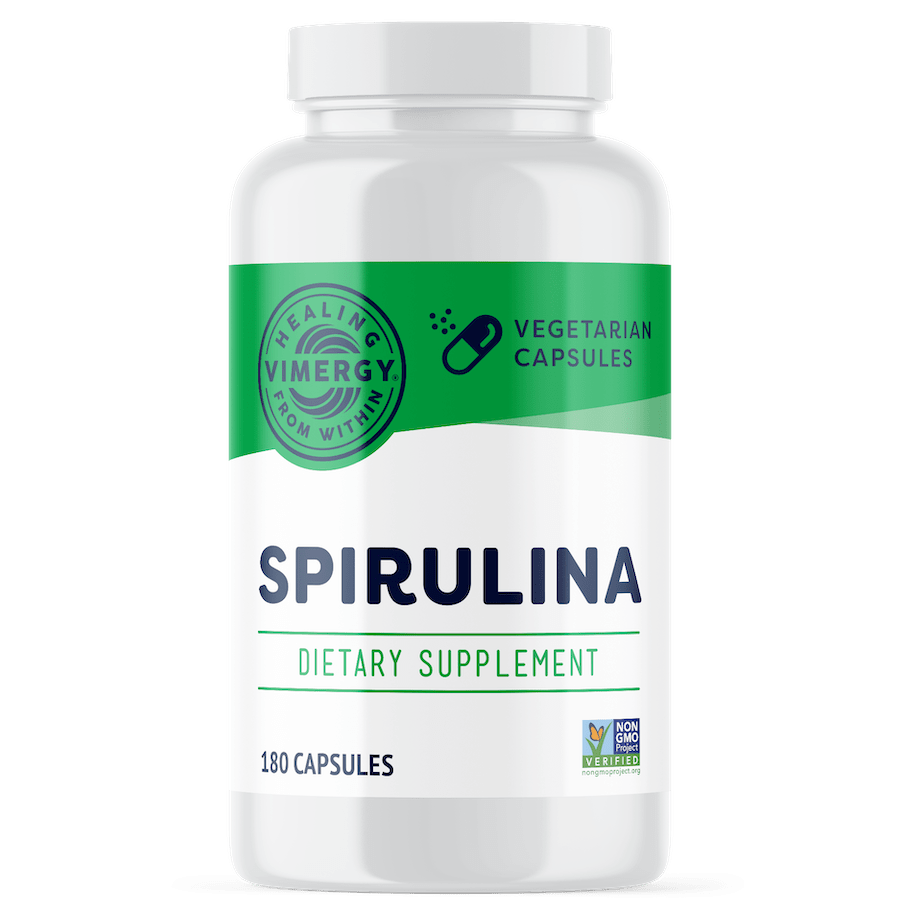 Spirulina capsules vimergy  , Puur & zorgvuldig gekozen