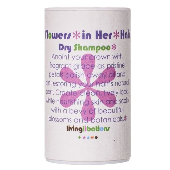 Flowers in her hair dry shampoo 30ml living libations  Flowers in her hair dry shampoo 30ml living libations  , Puur & zorgvuldig gekozen