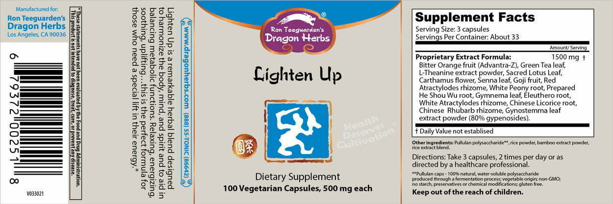 Dragon herbs lighten up label new , Speciaal geselecteerd voor jou
