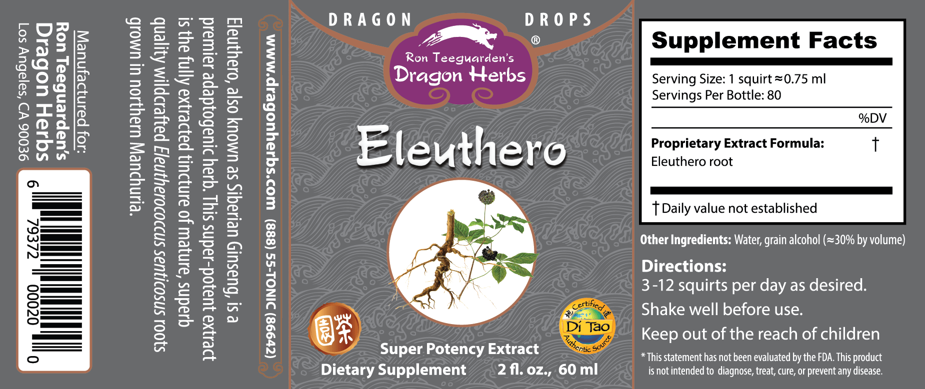 Eleuthero Drops - Dragon Herbs