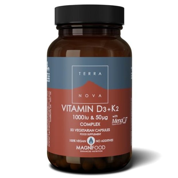 Terranova vitamine d3 k2 complex 50caps  , Zorgvuldig geselecteerd bij Morgen is Nu