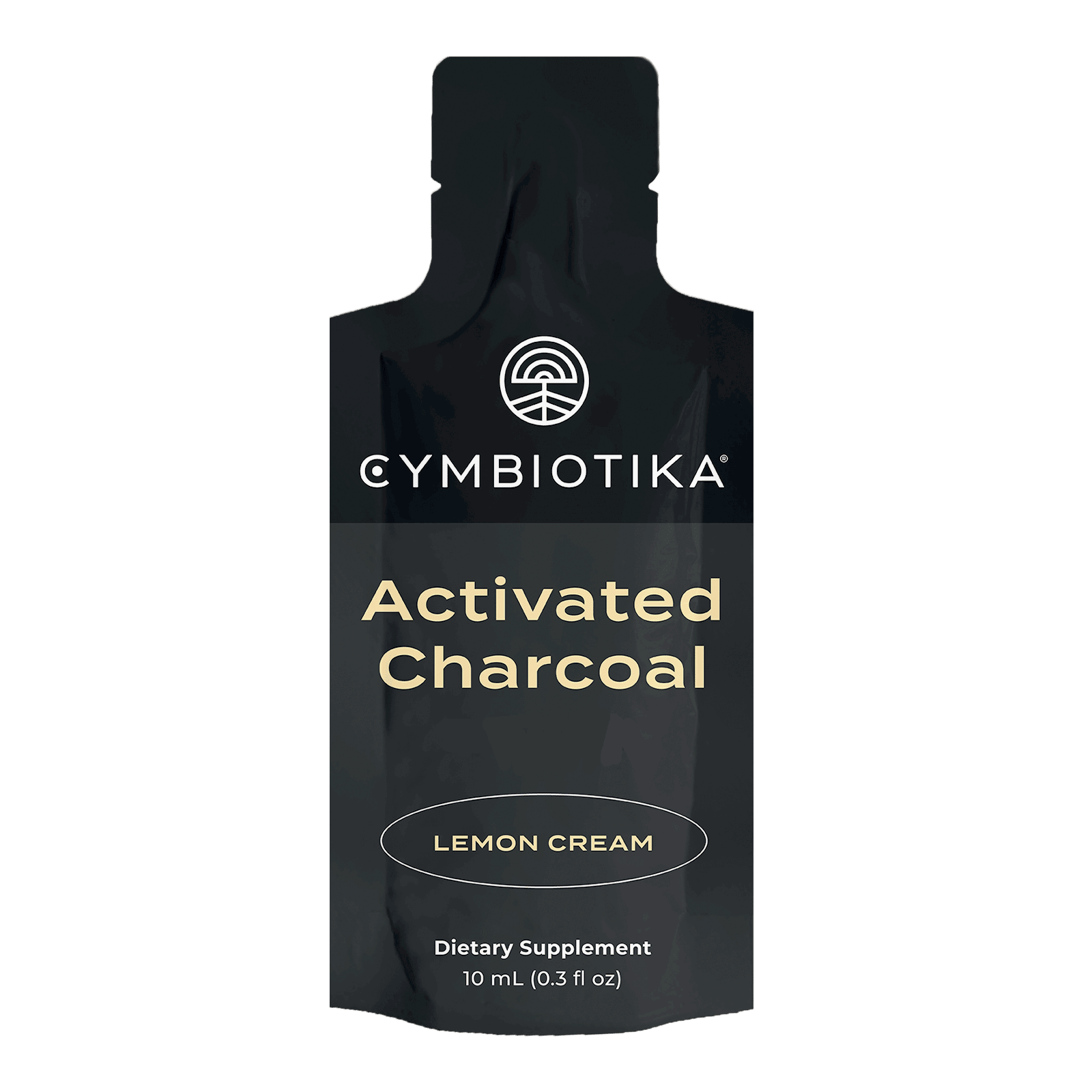Cymbiotika activated charcoal pouch 1 , Met zorg samengesteld