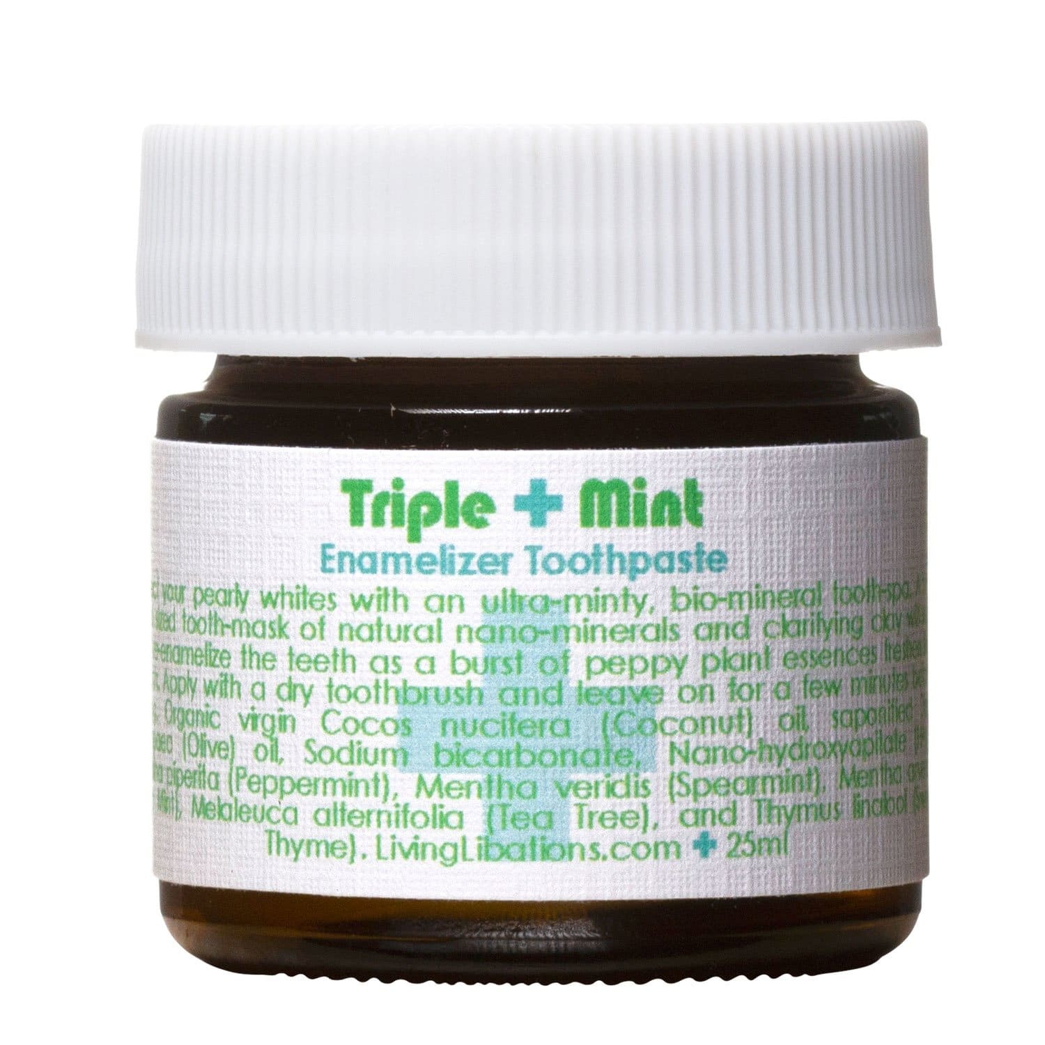 Living Libations Triple Mint toothpaste 25ml Living Libations Triple Mint toothpaste 25ml