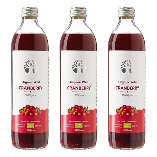 Bio Wild Cranberry Juice Bundel - 3x - LOOV - Morgen is Nu