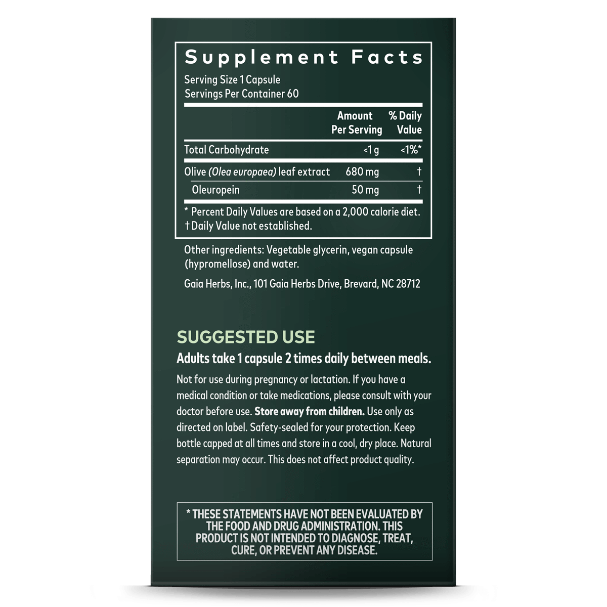 Gaia herbs olive leaf label2 , Speciaal geselecteerd voor jou