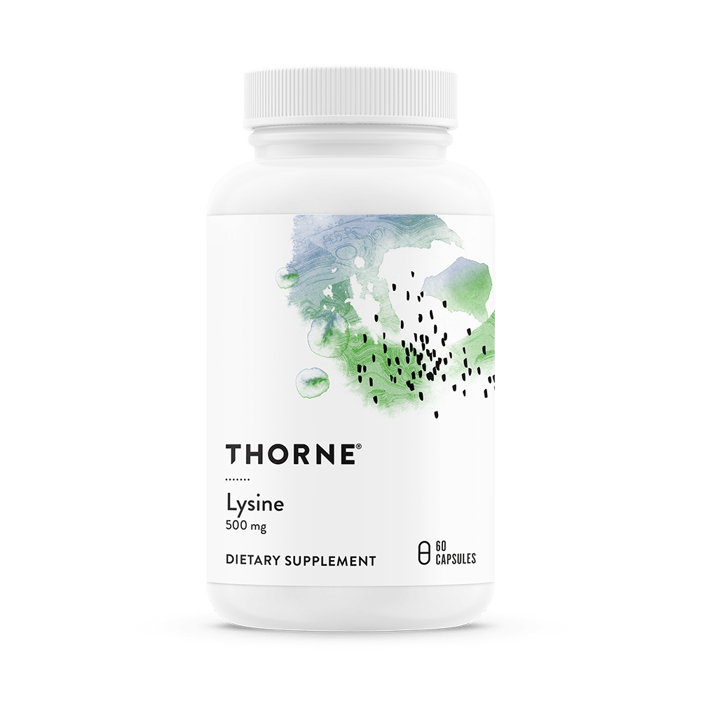 Lysine 60capsules thorne , Met zorg samengesteld