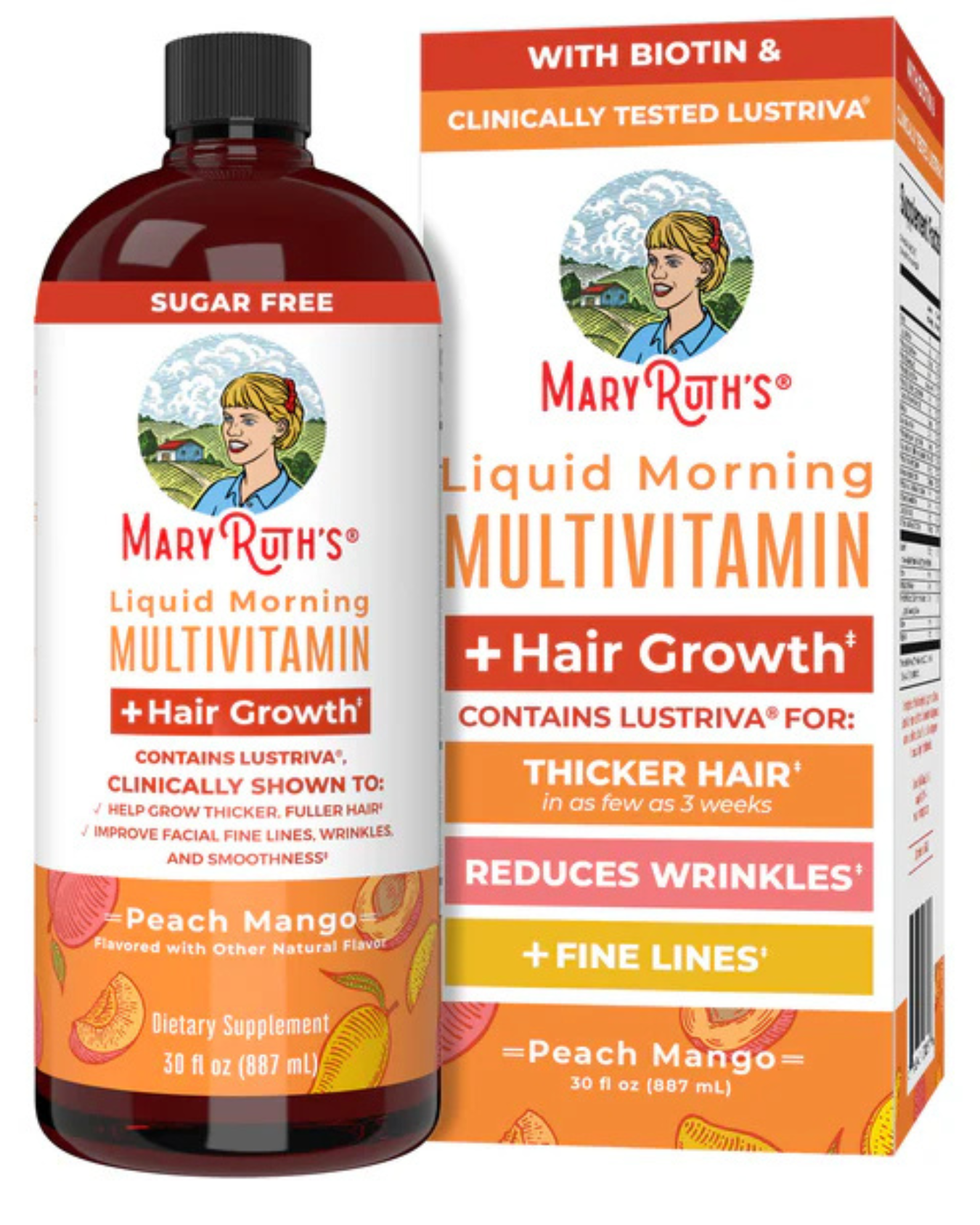 Liquid Morning Multivitamin + Hair Growth - MaryRuth's - vloeibaar