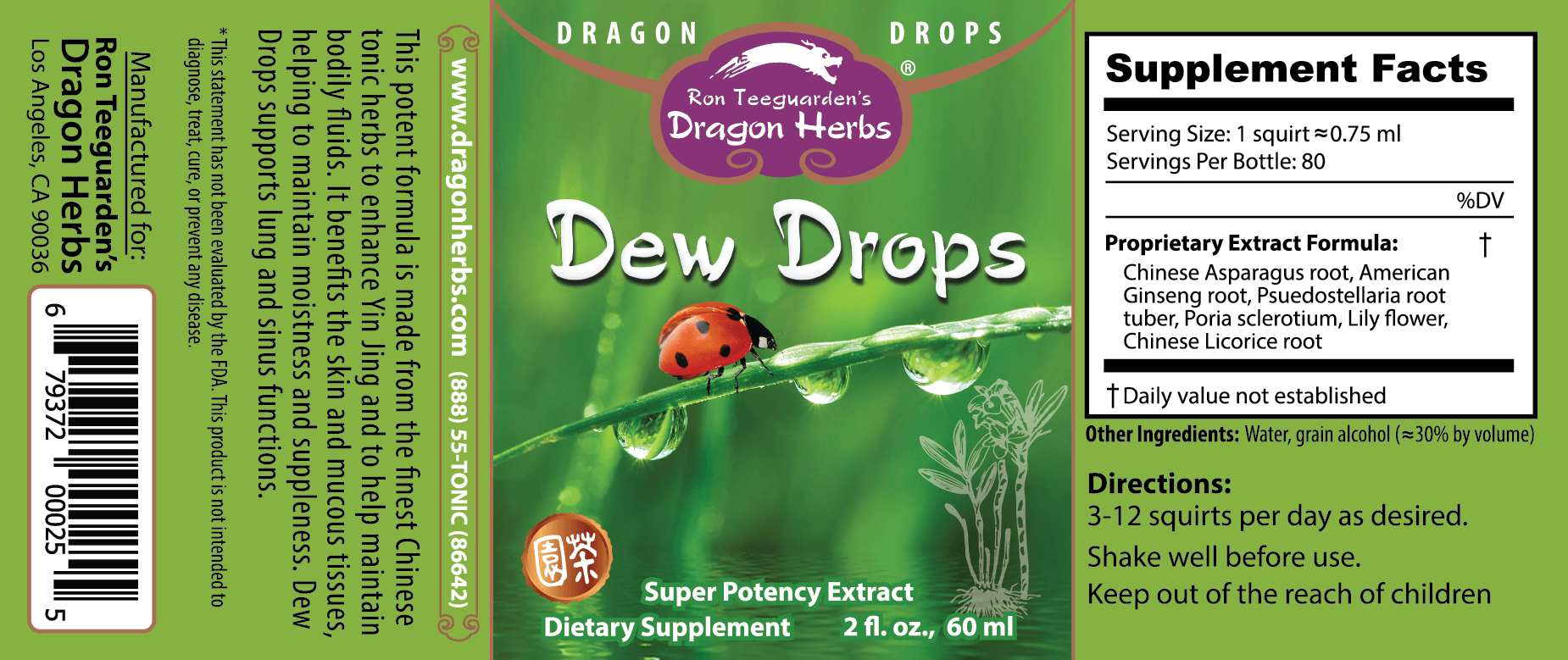 Dew drops dragon herbs morgen is nu , Kwaliteit en puurheid gegarandeerd