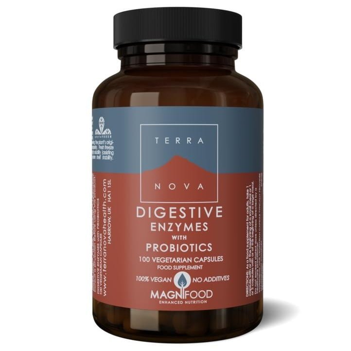 Terranova digestive enzymes probiotics 100caps  , Puur & zorgvuldig gekozen