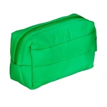 Puffer dop bag living libations groen voorkant , Hoogwaardige natuurlijke producten