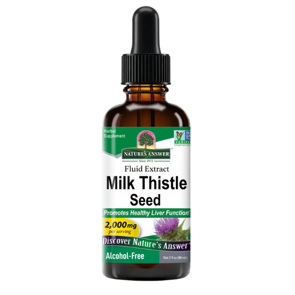 Milk Thistle Seed 60ml - Natures Answer - Morgen is Nu