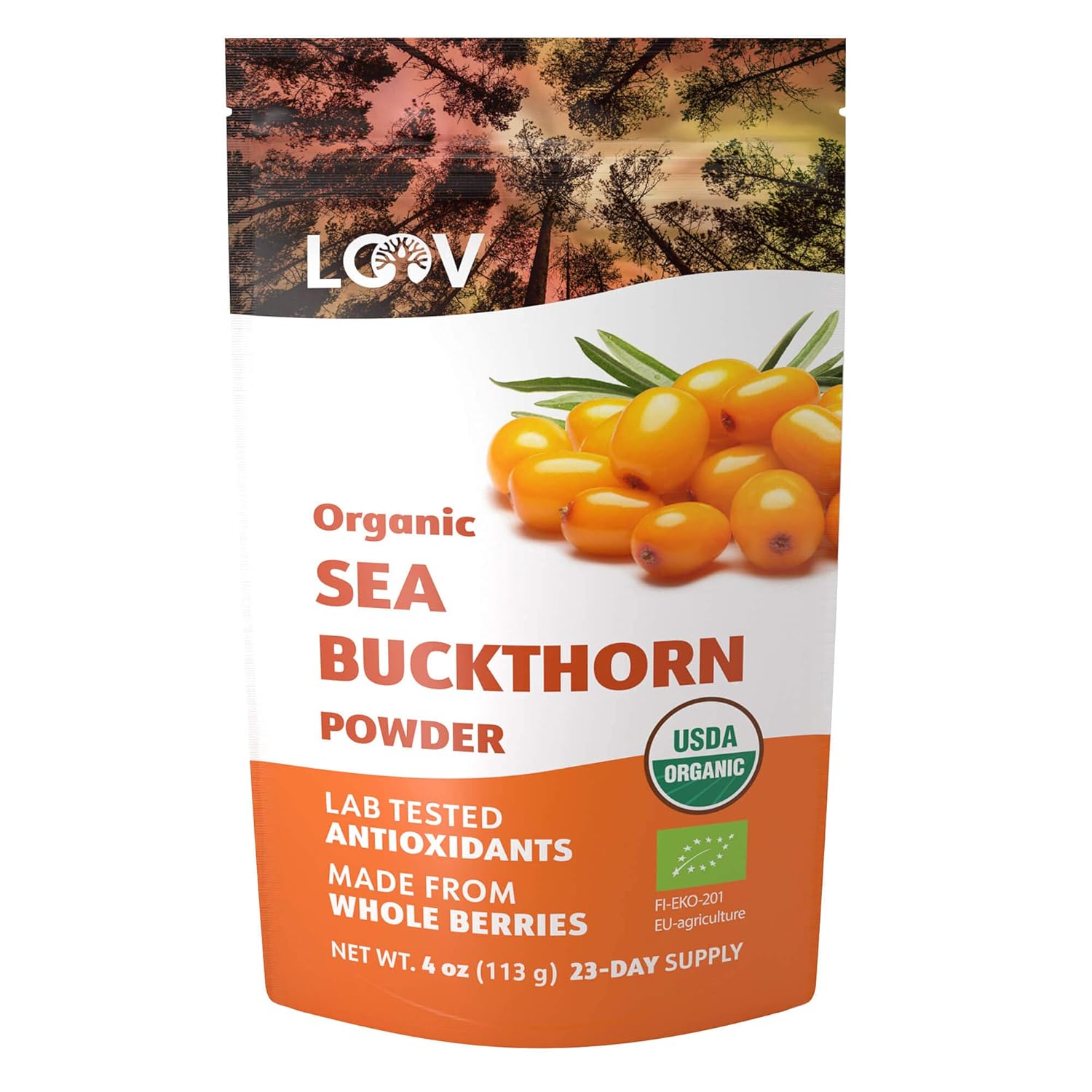 Seabuckthorn powder loov , Zorgvuldig geselecteerd bij Morgen is Nu