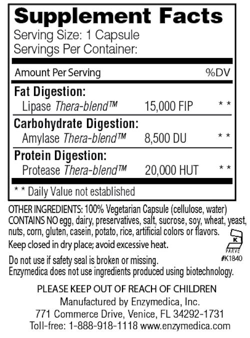 Enzymedica Lypo Gold facts