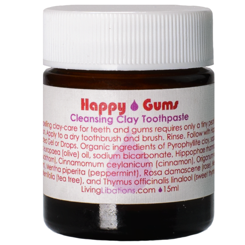 Happy Gums Clay toothpaste 15ml - Living Libations