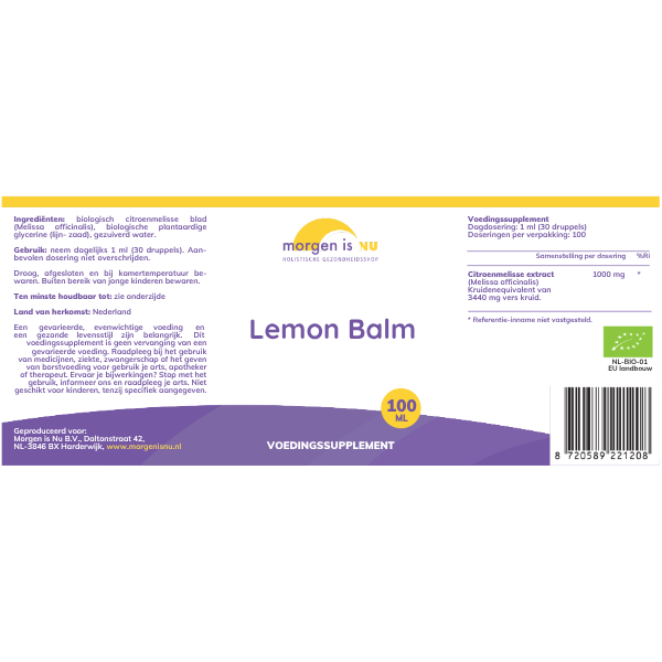 Lemon Balm | Morgen is Nu