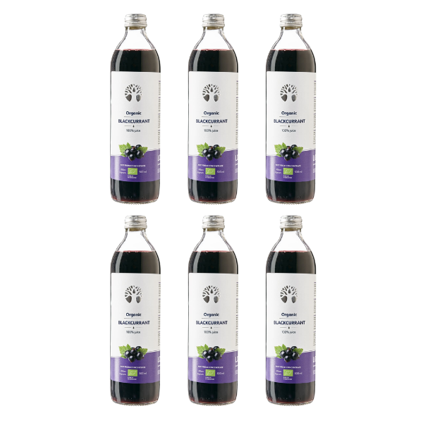 Bio Wild Blackcurrant Juice Bundel - 6x - LOOV - Morgen is Nu