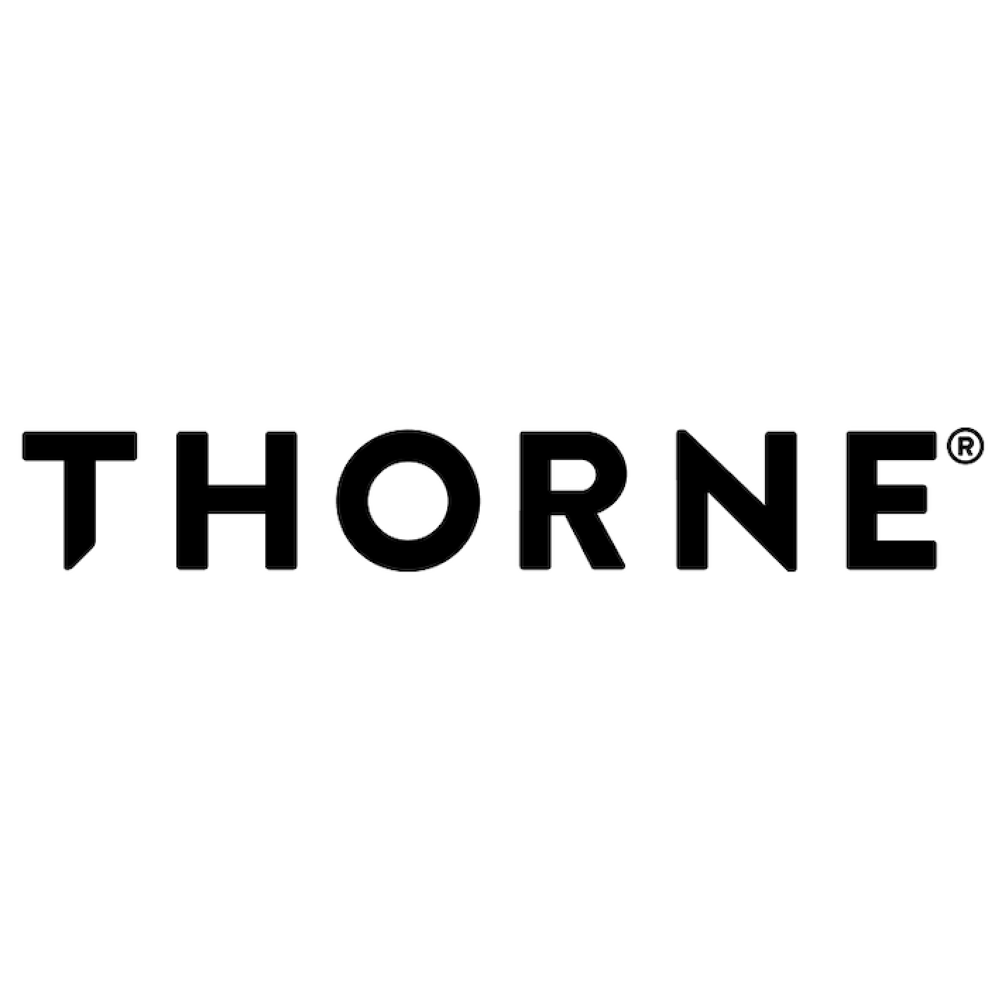 Thorne logo , Met zorg samengesteld