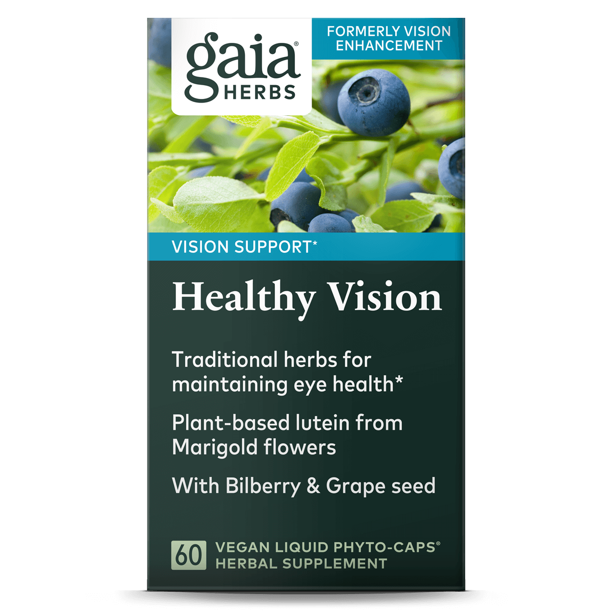 Gaia herbs healthy vision label1 , Hoogwaardige natuurlijke producten