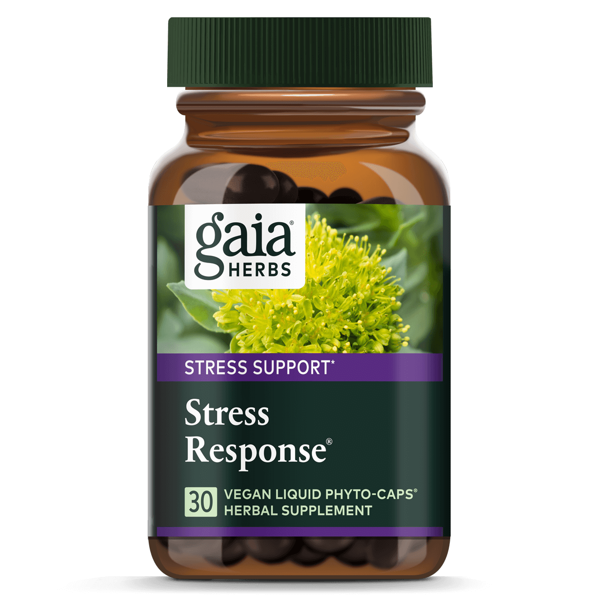 Gaia herbs stress response 30caps , Kwaliteit en puurheid gegarandeerd