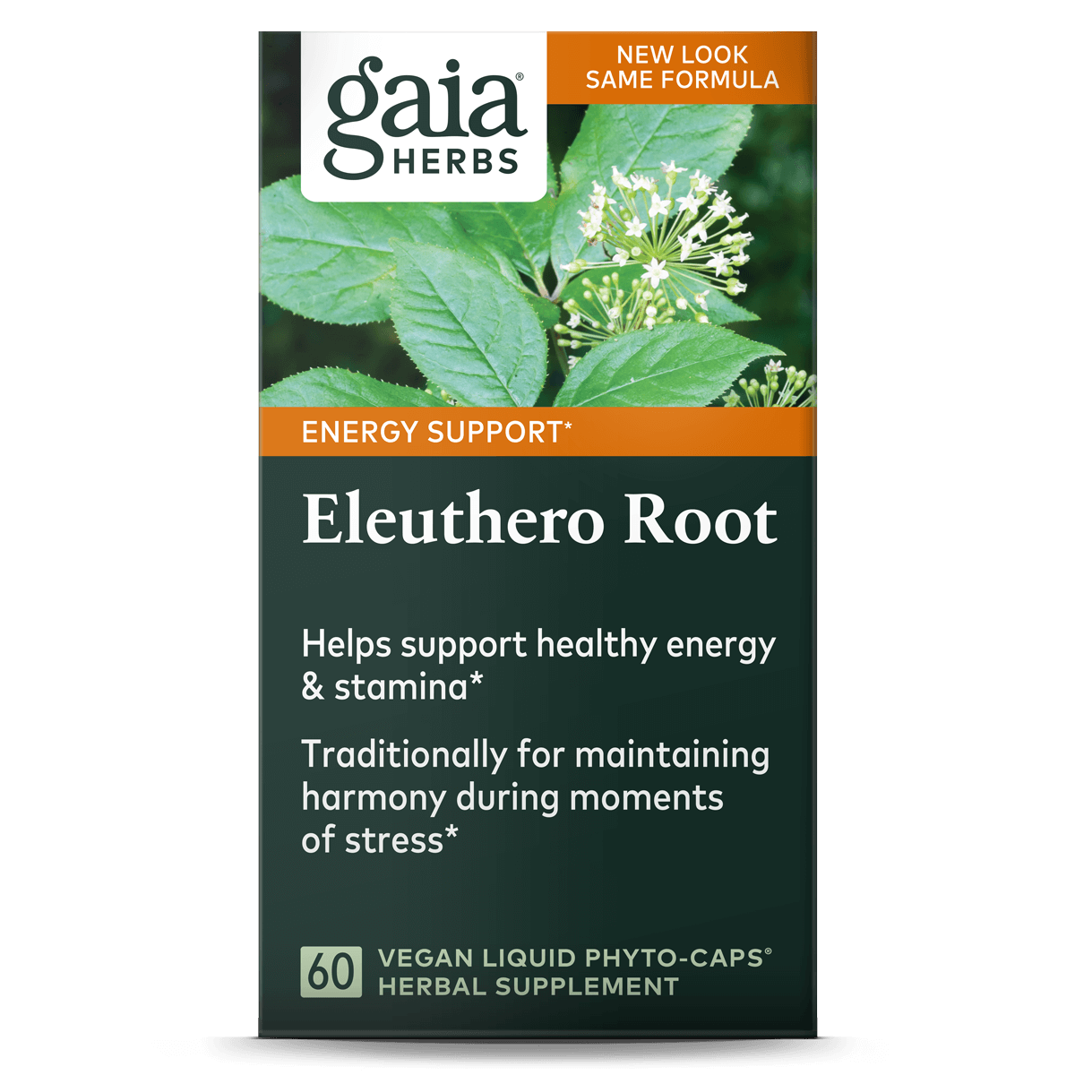 Gaia herbs eleuthero root label1 , Met zorg samengesteld