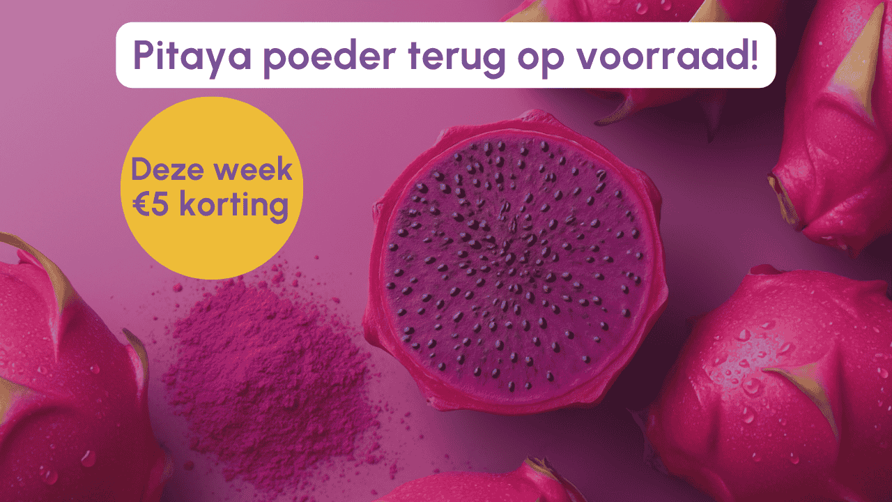 Pitaya poeder is terug - 5 euro korting