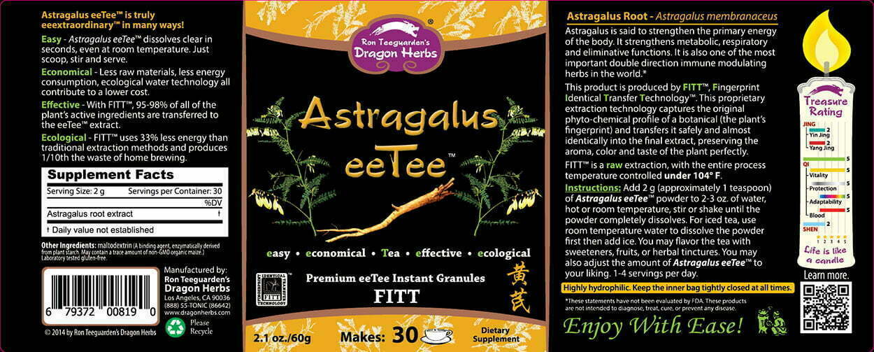 Astragalus eeTee in Jar - Dragon Herbs