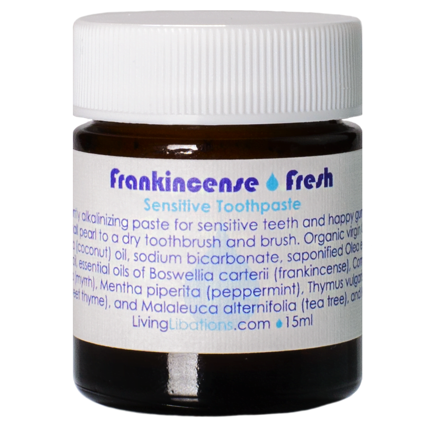 Frankincense Fresh Toothpaste 15ml - Living Libations
