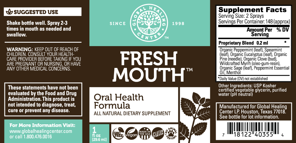Fresh Mouth Label - Global Healing Center