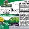 Natures Answer Eleuthero Root label